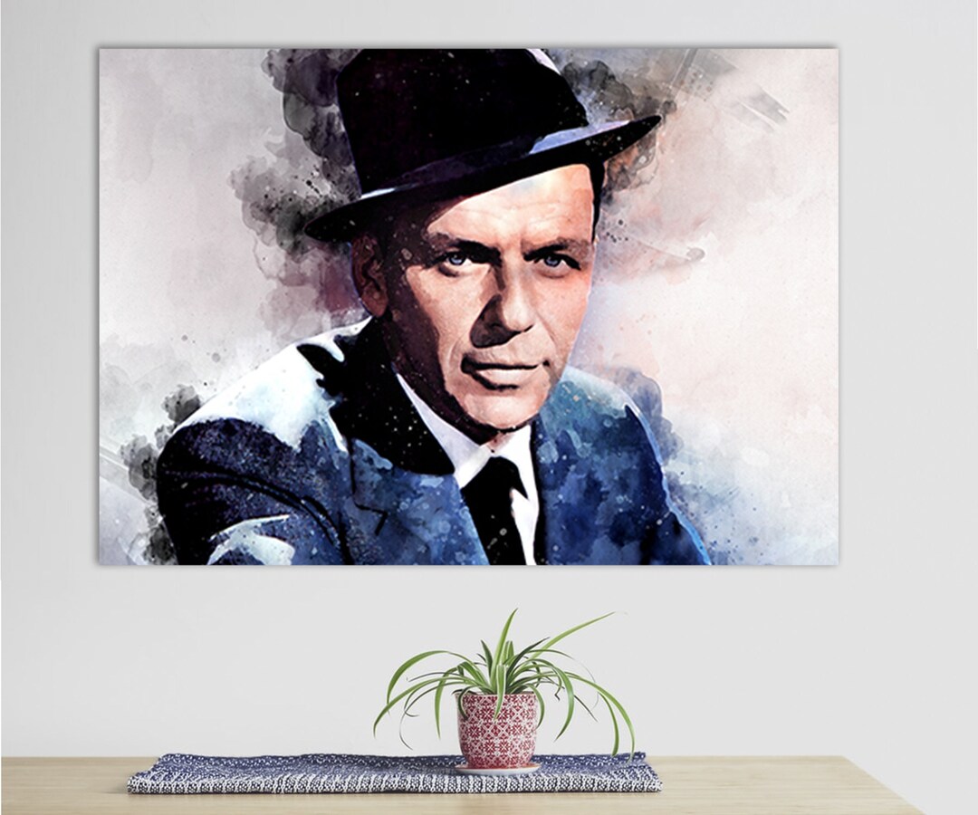 Frank Sinatra Canvas Print Frank Sinatra Wall Art Canvas Etsy