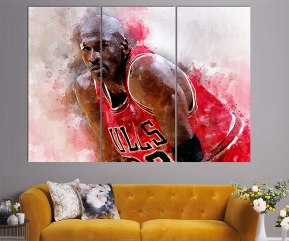 .com: Michael Jordan Scottie Pippen and Dennis Rodman - Canvas Art  Print: Posters & Prints