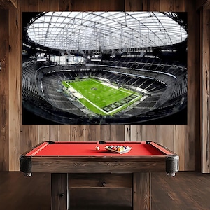 Allegiant Stadium Interior Canvas Print, Las Vegas Raiders Poster, Allegiant Stadium Wall Decor, Raiders Fan Gift, Las Vegas Raiders Artwork