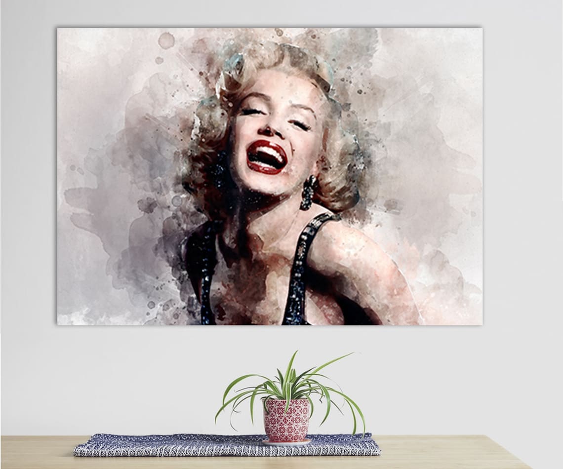 Marilyn Monroe Canvas Print, Marilyn Monroe Wall Art, Canvas Room Decor ...