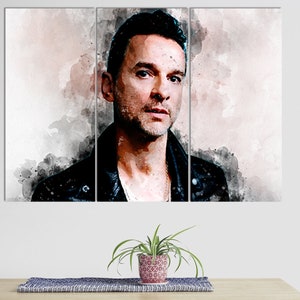 Dave Gahan Canvas Print, Depeche Mode Wall Art, Canvas Room Decor, Depeche Mode Fan Gift, Dave Gahan Poster, Dave Gahan Fan Gift