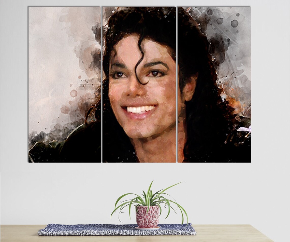 Michael Jackson Canvas Print Michael Jackson Wall Art Canvas Etsy