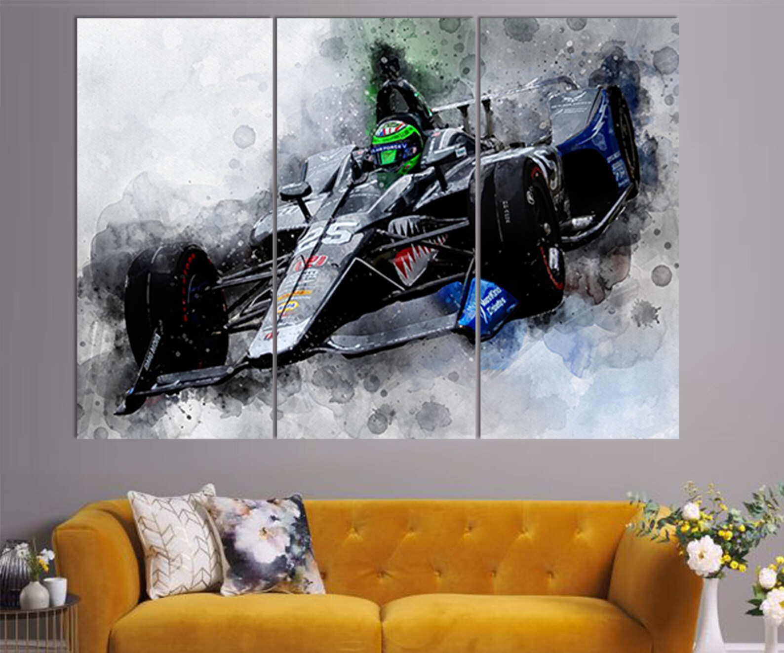 Conor Daly Canvas Print Indycar Wall Art Canvas Wall Art | Etsy