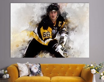 Mario Lemieux Canvas Print, Mario Lemieux Canvas Art, Hockey Wall Art, Hockey Fan Gift, Mario Lemieux Picture, Mario Lemieux Fan Gift