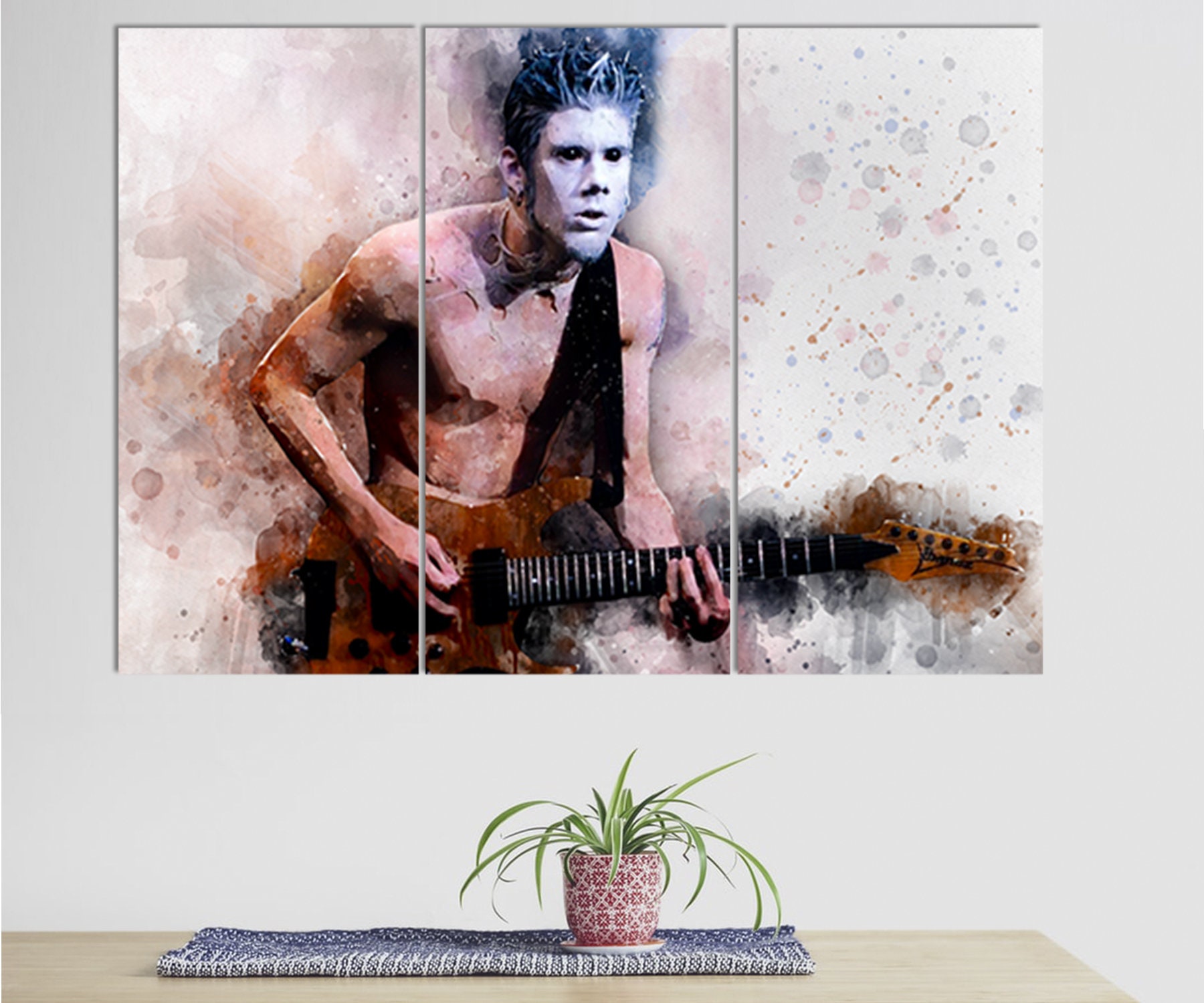 Wes Borland Canvas Print Wes Borland Wall Art Limp Bizkit Etsy