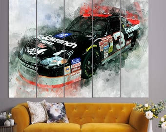 Dale Earnhardt Sr. Canvas Print, NASCAR Wall Art, NASCAR Fan Gift, Racing Room Decor, Dale Earnhardt Fan Gift, Dale Earnhardt Poster