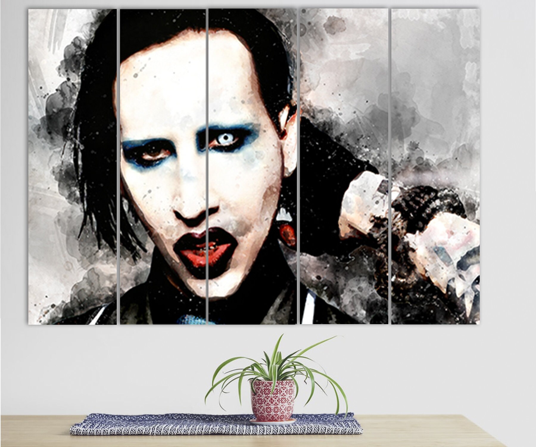 Marilyn Manson Canvas Print Marilyn Manson Room Decor - Etsy