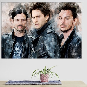 30 Seconds to Mars Leinwanddruck, 30 Seconds To Mars Fan Geschenk, 30 Seconds to Mars Fan Geschenk, Rock Fan Geschenk