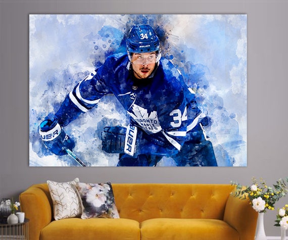 Professional Hockey Player Auston Matthews Poster 12 Canvas Poster Wall Art  Decor Print Picture Paintings for Living Room Bedroom Decoration