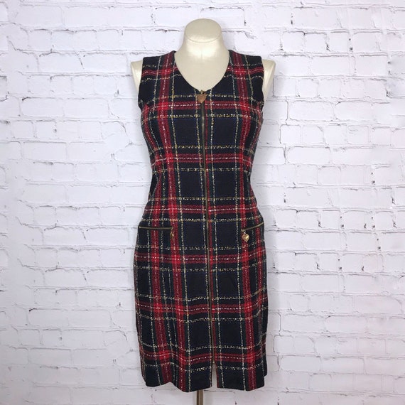 boucle sheath dress