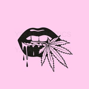Stoner lips svg pouty lips drippy lips svg digital download