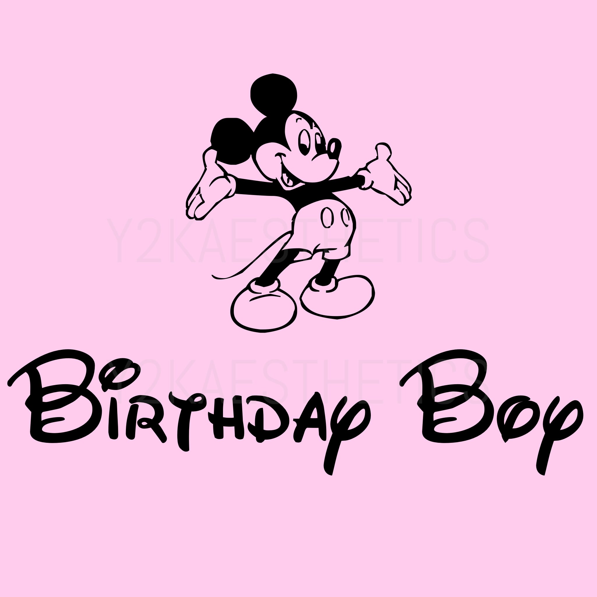 Mickey Mouse Birthday Boy SVG Digital Download
