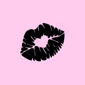 Heart lips svg kiss svg Valentine’s Day svg cut file vector