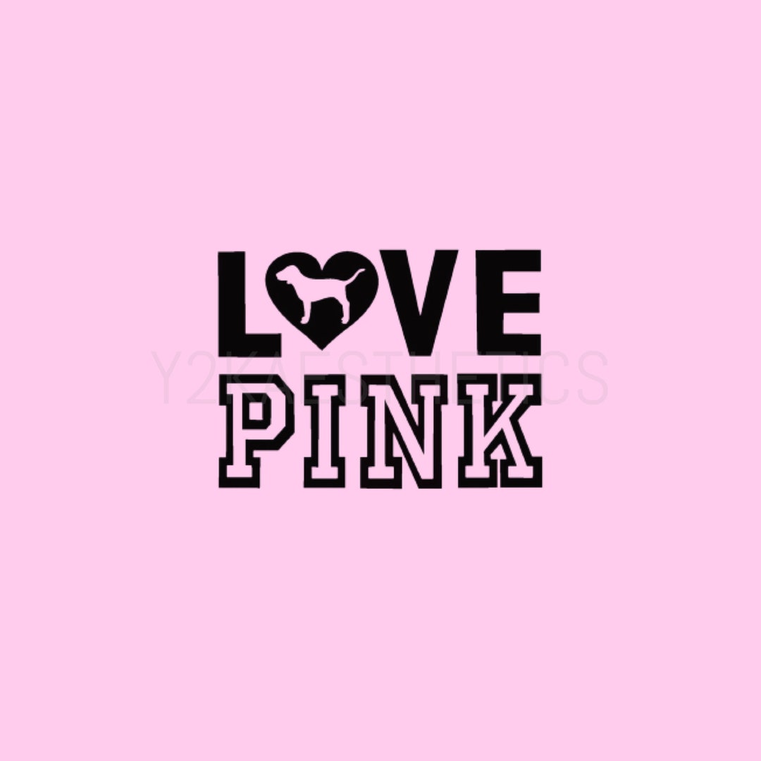 LOVE PINK Victorias Secret SVG Digital Download Etsy