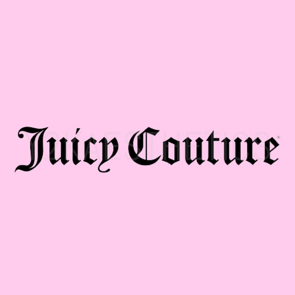 Juicy Couture SVG Designer Logo Digital Download