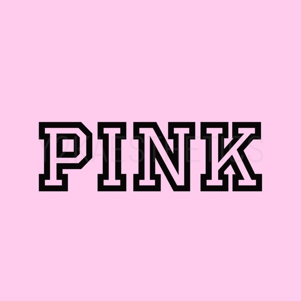PINK Victorias Secret Logo SVG Digital Download