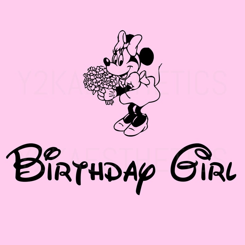Minnie Maus Geburtstag Mädchen SVG digitaler Download Etsy