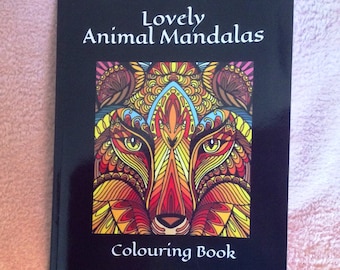 Animals, Birds, Sealife  Mandala Colouring Book Size A4 With 52 Different Pictures To Colour - Older Children & Adults