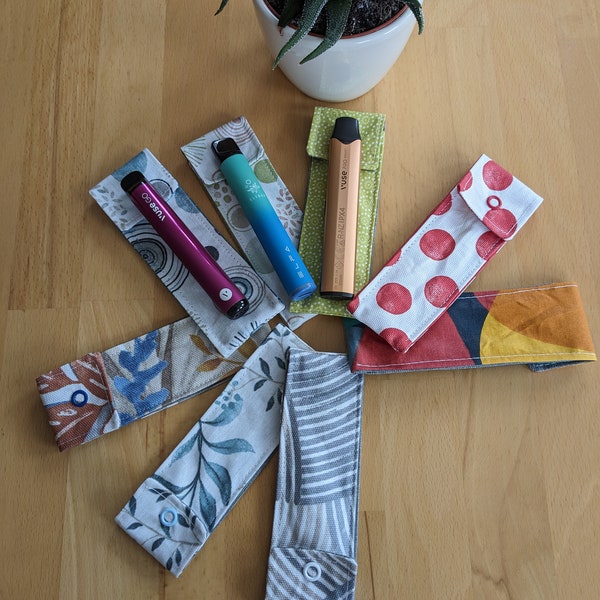 E-cigarette vape case, coated cotton, 2 sizes