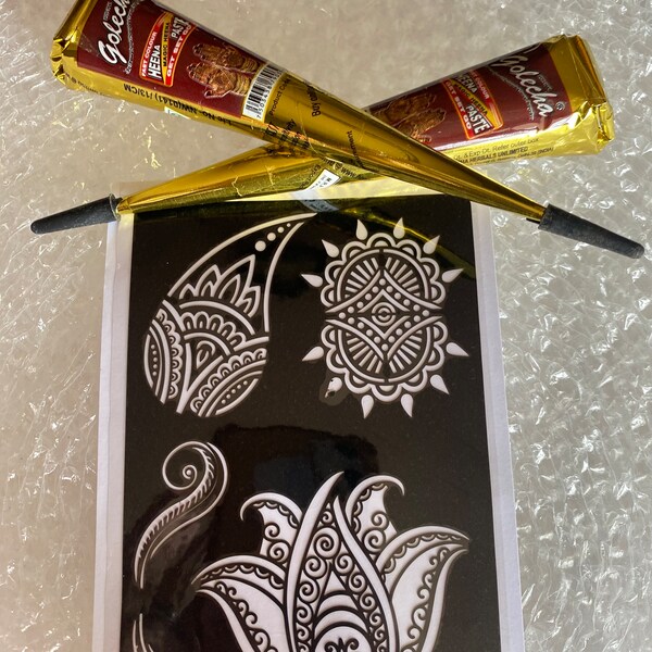 Henna Stencil Etsy
