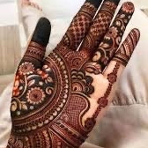 Brown & Red Henna Mehndi Cones