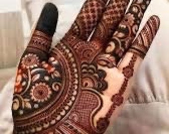 Brown & Red Henna Mehndi Cones