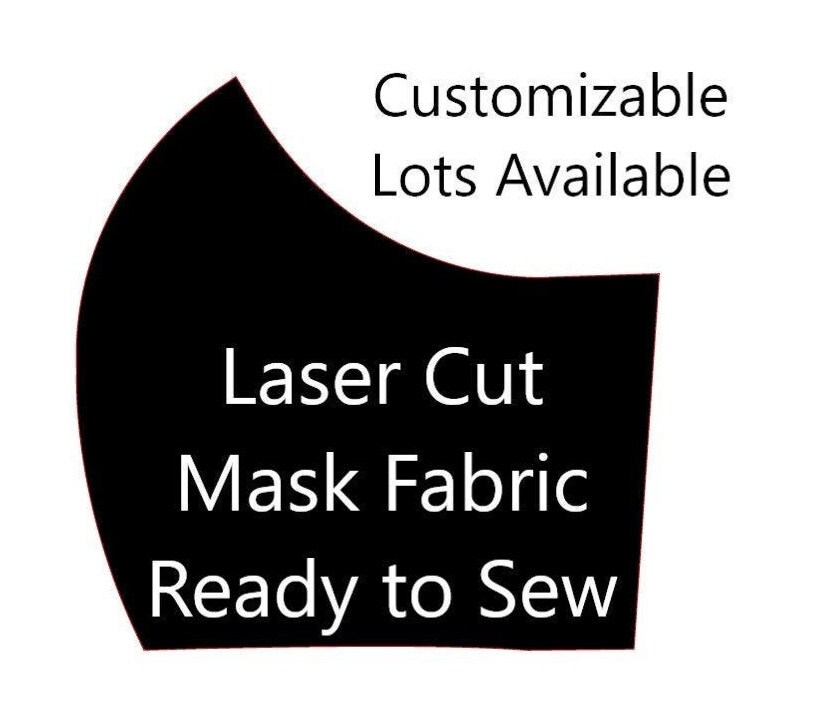 Includes Elastic with PreCut Fabric Squares & Shapes for Face Mask Se…