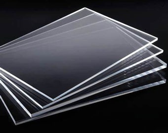 OLJF Transparent Clear Acrylic Sheets Acrylic Board for Table Signs Calligraphy and Painting 200X200mm,Thick 3mm OLJF Transparent Clear Acrylic Sheets Acrylic Board for Table Signs Calligraphy and Painting 200X200mm,Thick 3mm
