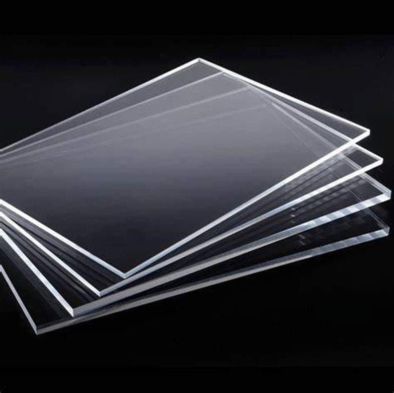 1/8” (3mm) Thick Sheets of Clear Cast Acrylic/Plexiglass for Picture Frame Repair, Signs, Blanks, Laser Engraving, Glowforge DIY Projects 