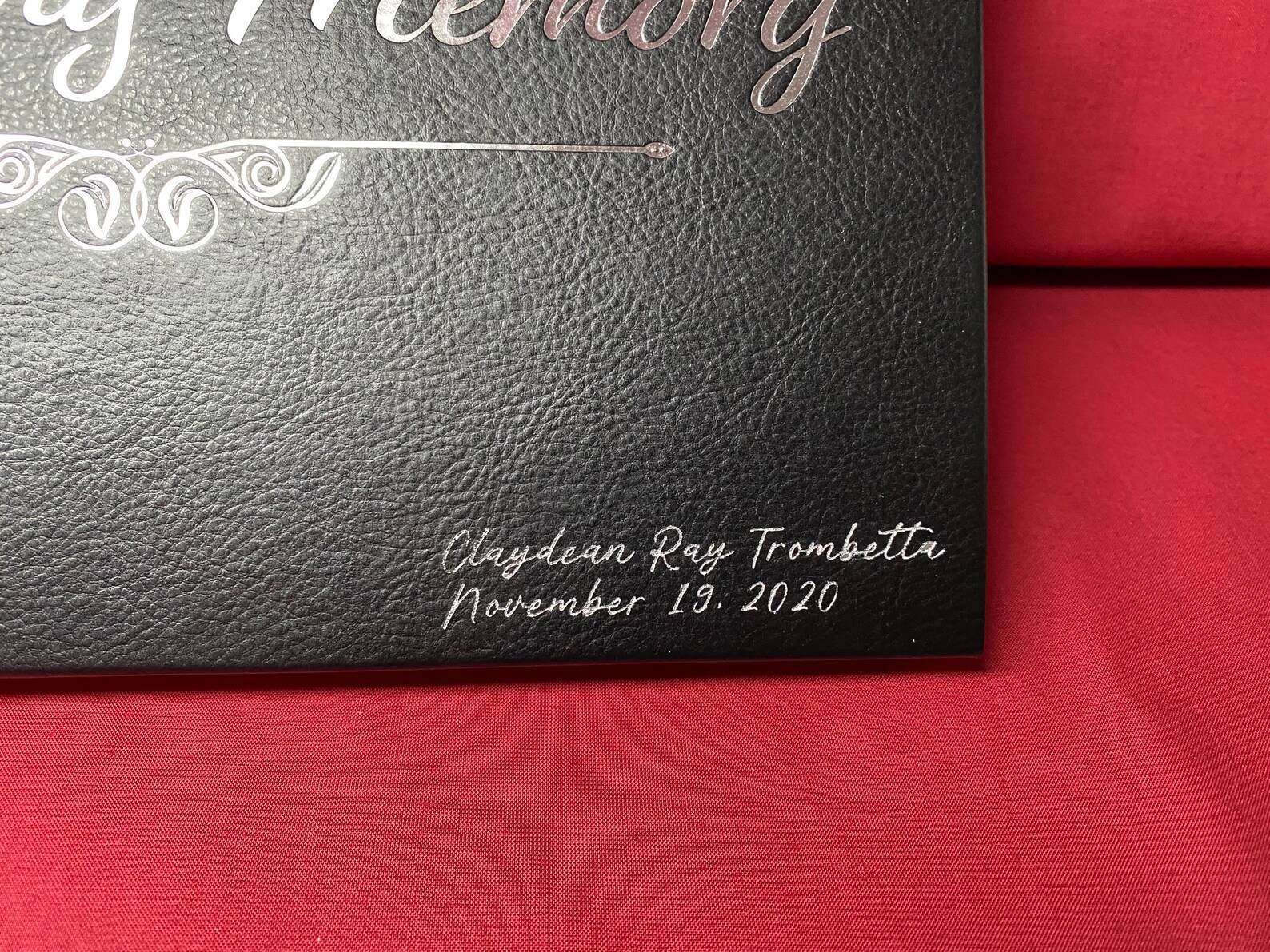 Personalized Memorial Service Funeral Guest Book Set With Sign Etsy