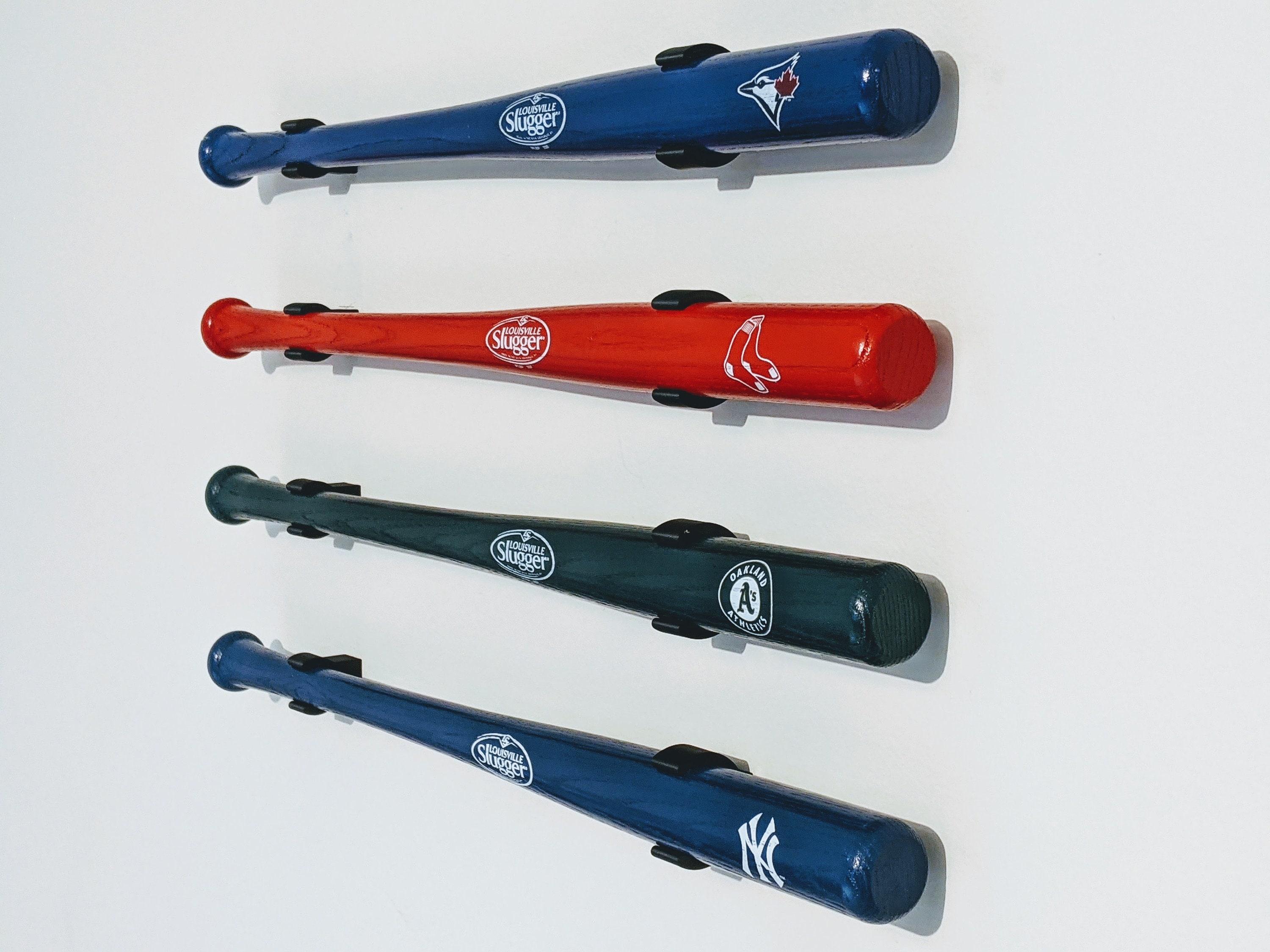 Baseball Mini Bat Wall Hanger Brackets set of 4 Etsy Canada