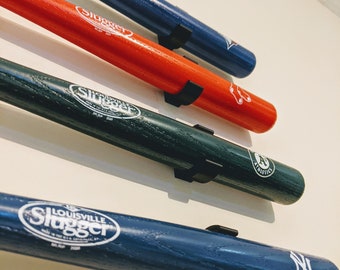 Présentoir à Battes De Baseball En Bois Rustique – Autoportant Ou Mural – Capacité 10 Battes – Neuf