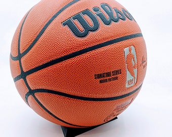 Basketball Holder for a Shelf or Desktop