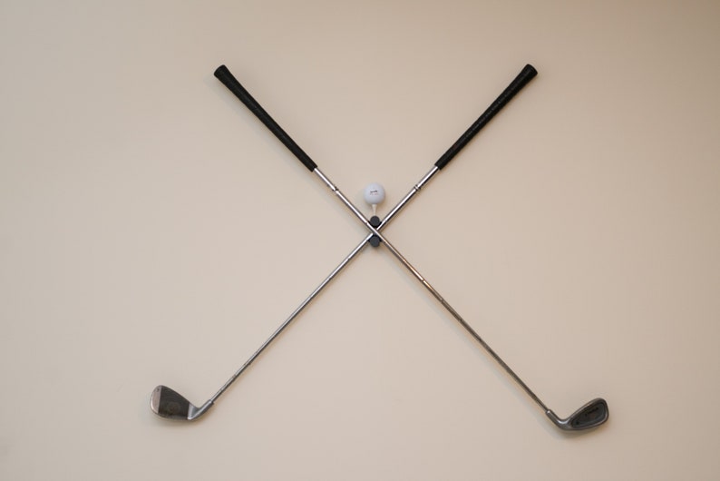 Golf Club Crossed Wall Hanger Bracket Etsy Canada