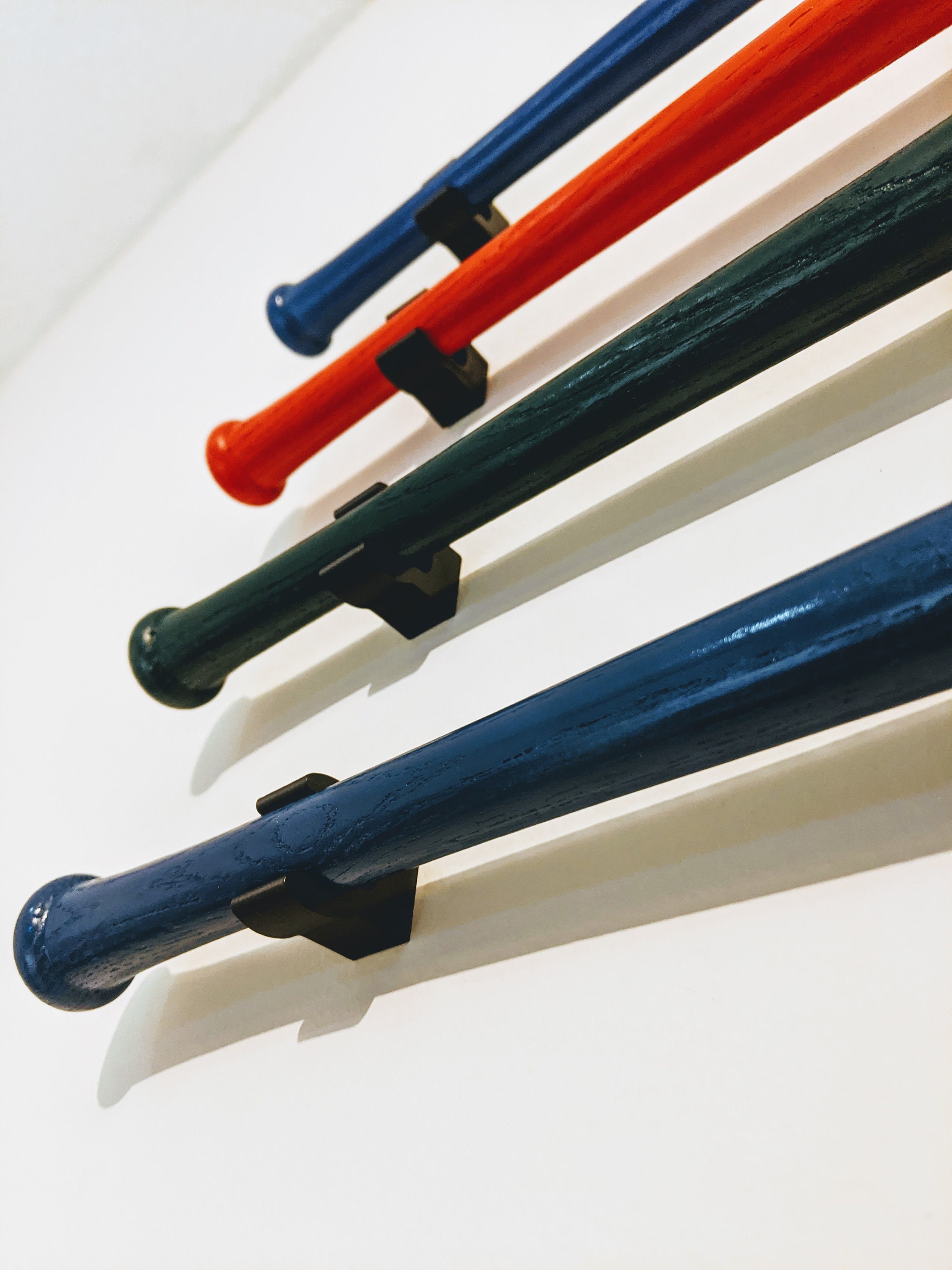 Baseball Mini Bat Wall Hanger Brackets set of 4 Etsy Canada