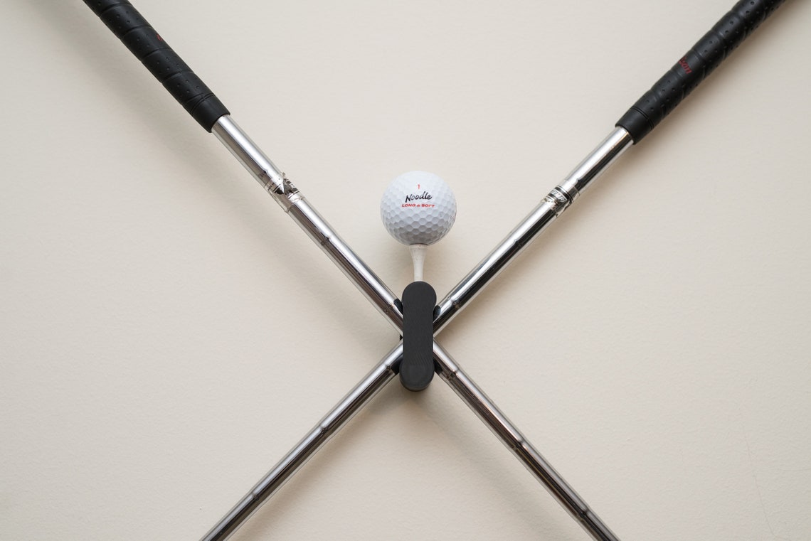 Golf Club Crossed Wall Hanger Bracket Etsy