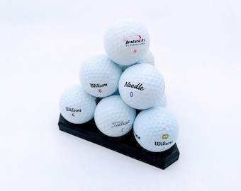 Golf Ball Stacked Pyramid Display
