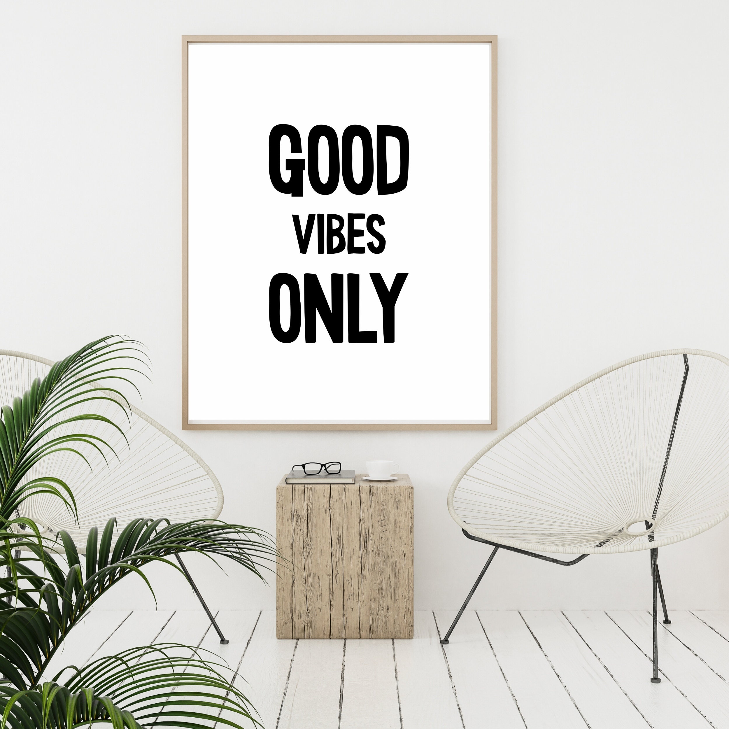 Good vibes only printable Good Vibes Only Print Positive wall | Etsy