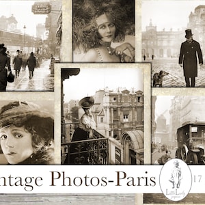 Frans Parijs junkdagboek vintage foto's digitale Victoriaanse foto's Frans Parijs afdrukbare vintage foto's Victoriaans kortstondige scrapbooking