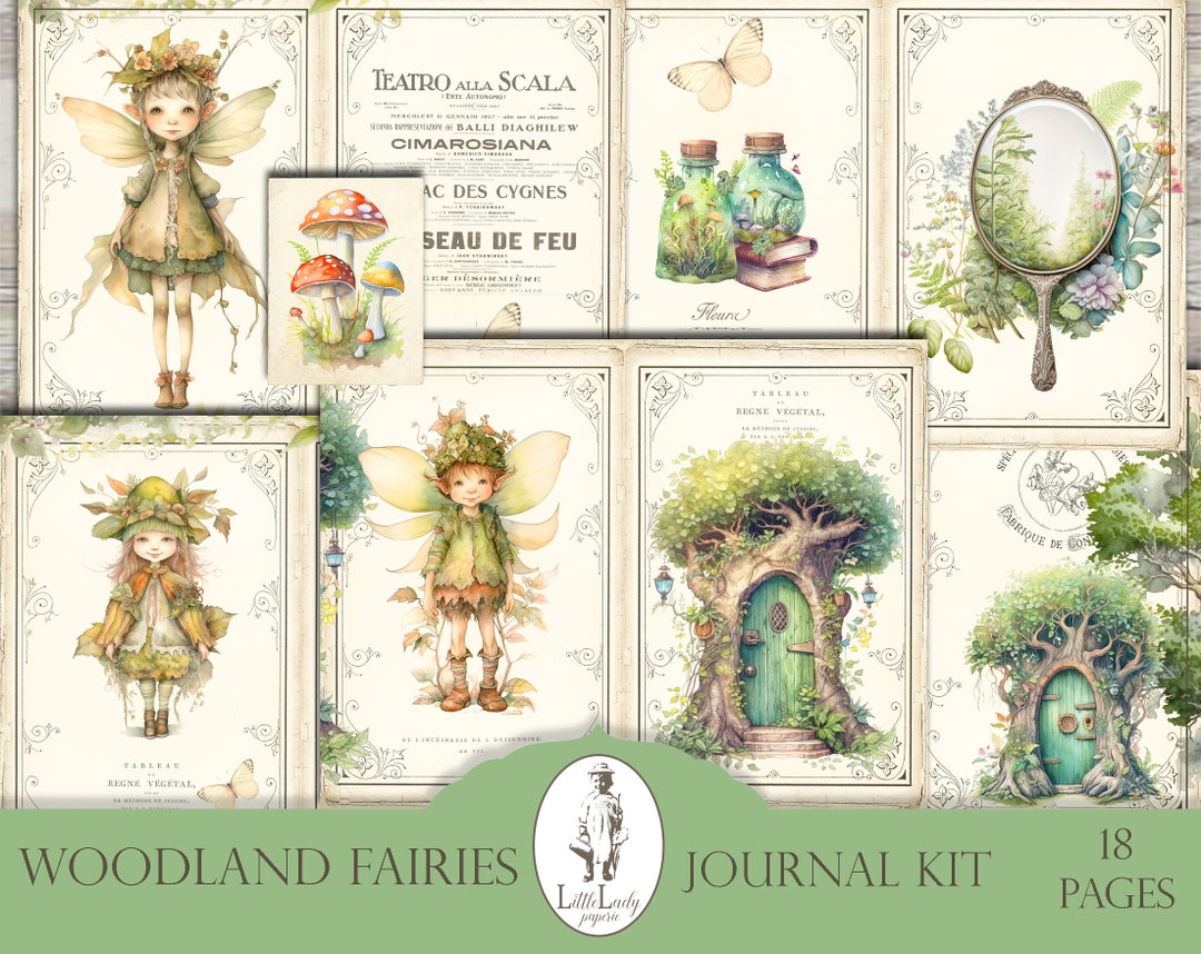 Fairy Woodland Junk Journal Fairies Junk Journal Digital Fairy Junk ...