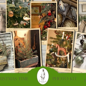 Christmas vintage photos junk journal christmas digital photographs christmas journaling christmas ephemera vintage christmas printrable