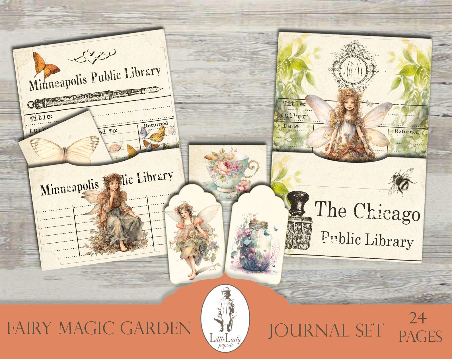 Fairy Garden Junk Journal Kit, Magic Ephemera (digital Set) - Etsy