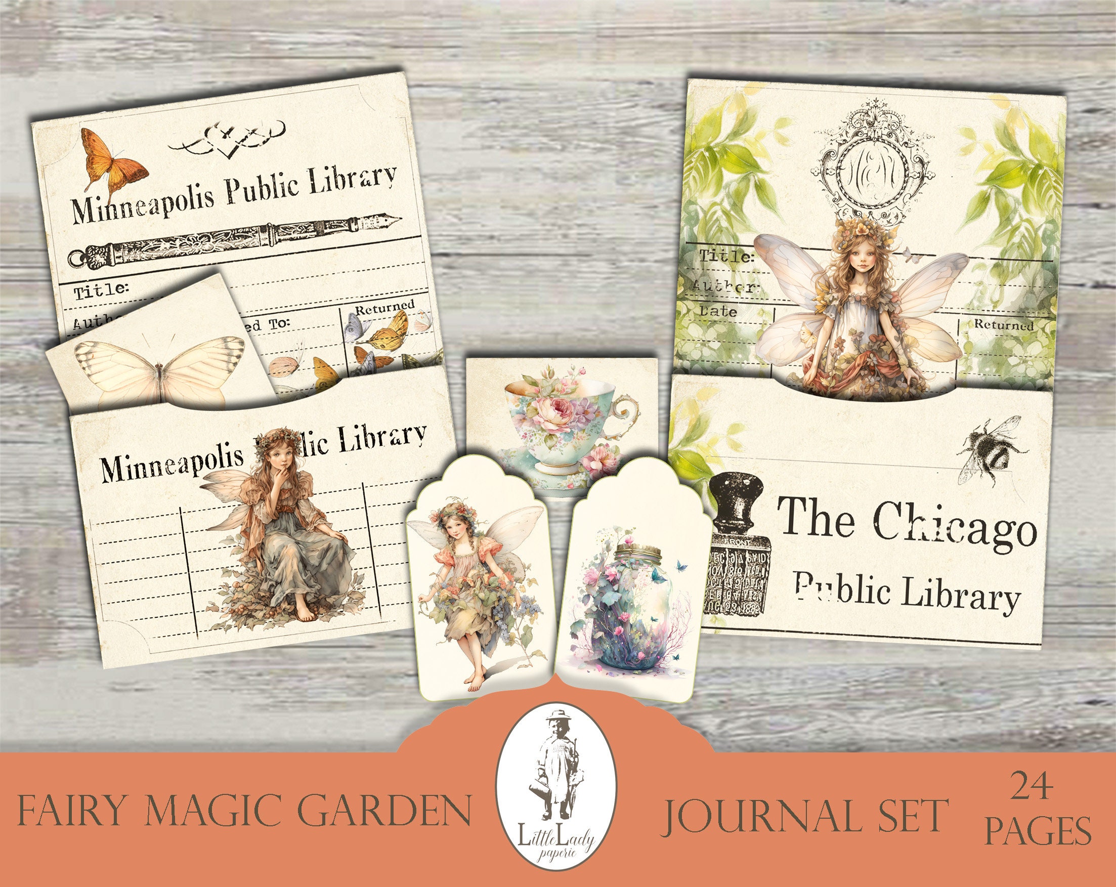 Fairy Garden Junk Journal Kit, Magic Ephemera (digital Set) - Etsy