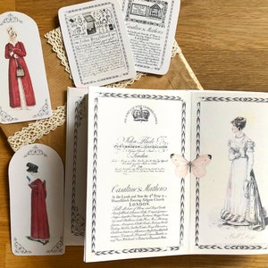 Victorian junk journal victorian fashion journal Jane Austen digital download victorian ephemera scrapbooking collage sheet printable paper