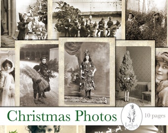 Christmas photographs digital junk journal christmas vintage photo junk journal printable christmas photographs scrapbooking vintage digital