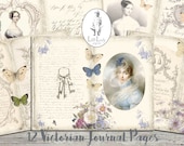 Victorian Journal Pages, Jane Austen Ephemera (Digital Download)