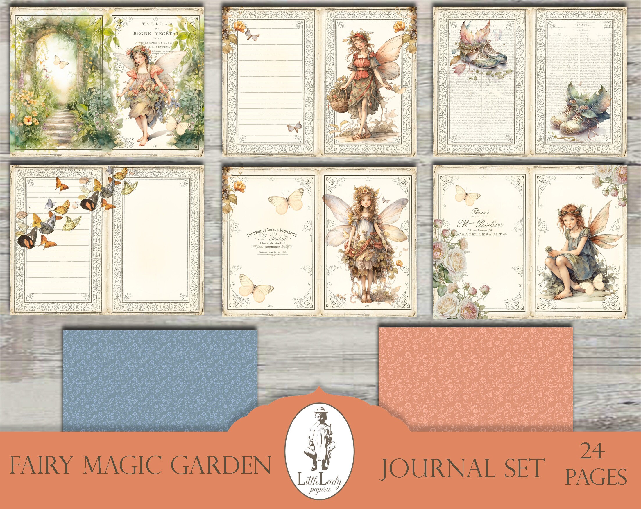 Fairy Garden Junk Journal Kit, Magic Ephemera (digital Set) - Etsy