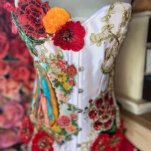 Custom Dia de Los Muertos Corset ! Last day to order October 10!