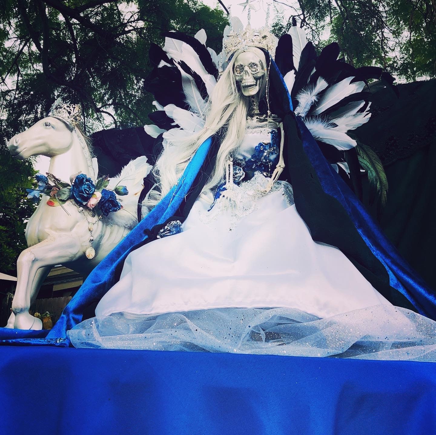 Custom Angelic Nina Blanca Santa Muerte and Horse Free - Etsy Israel