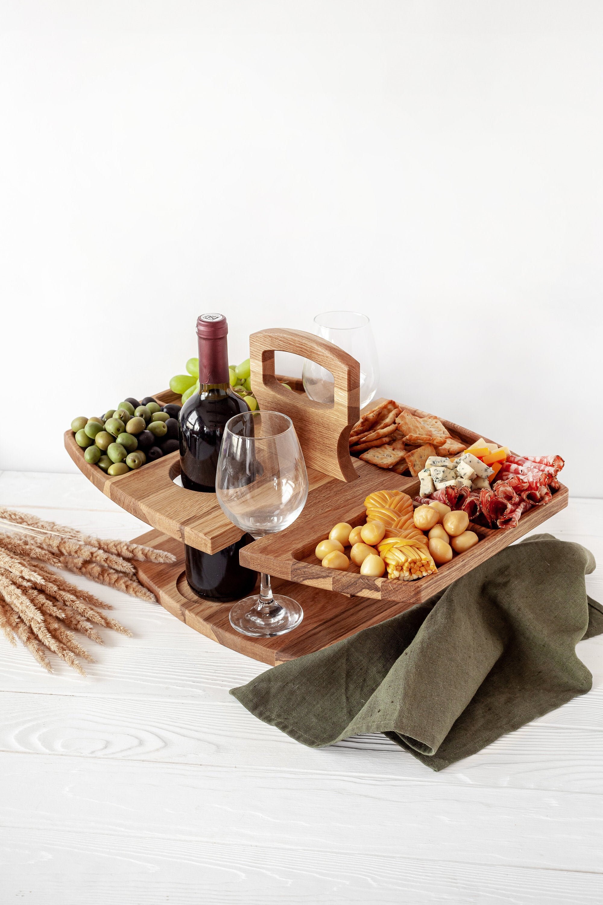 Handmade wooden Outdoor Wine Table for two Outdoor Dining Etsy